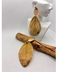 EDICIÓN LIMITADA pendientes artesanos de hoja natural