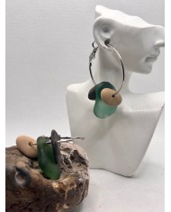 EDICIÓN LIMITADA pendientes de cristal marino