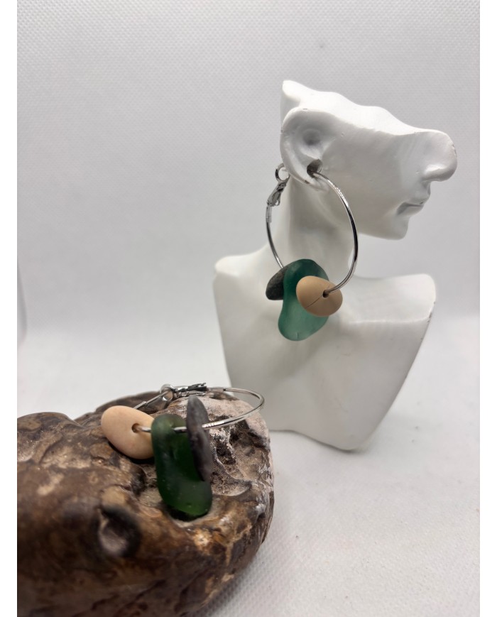 EDICIÓN LIMITADA pendientes de cristal marino