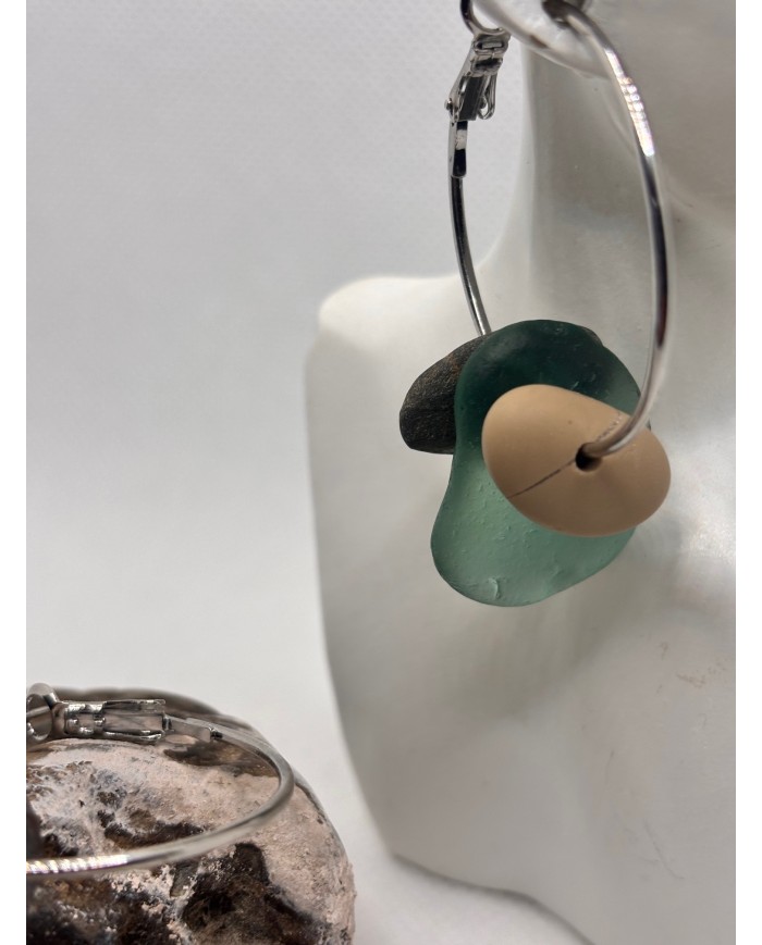 EDICIÓN LIMITADA pendientes de cristal marino