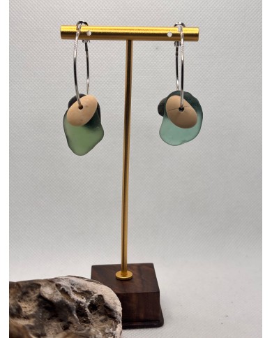 EDICIÓN LIMITADA pendientes de cristal marino