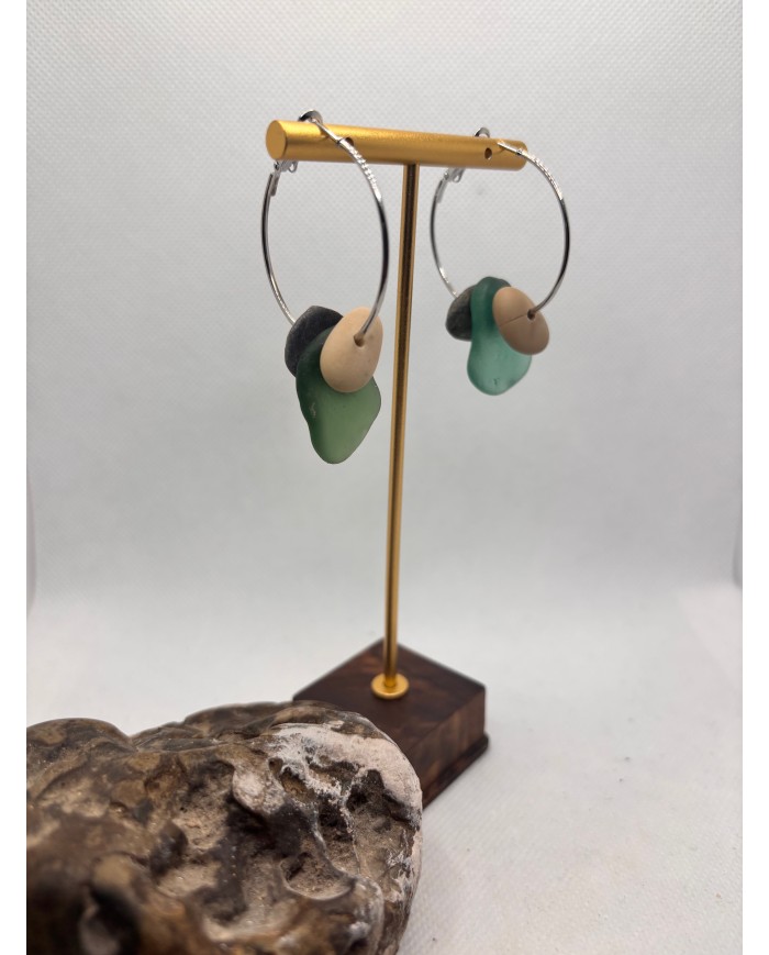 EDICIÓN LIMITADA pendientes de cristal marino