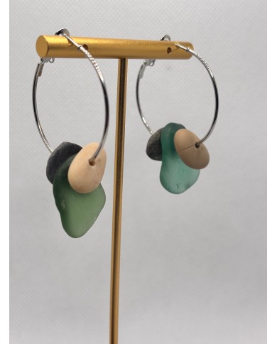 EDICIÓN LIMITADA pendientes de cristal marino