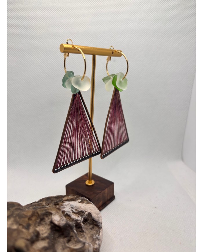 EDICIÓN LIMITADA PENDIENTES DE CRISTAL MARINO