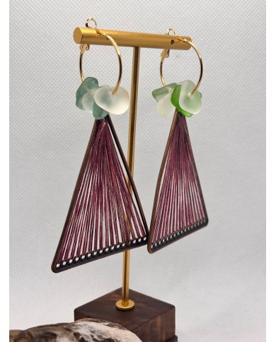 EDICIÓN LIMITADA PENDIENTES DE CRISTAL MARINO