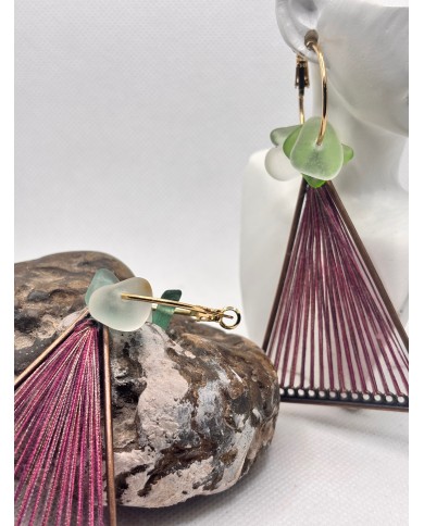 EDICIÓN LIMITADA PENDIENTES DE CRISTAL MARINO