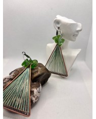 EDICIÓN LIMITADA pendientes de cristal marino artesanos