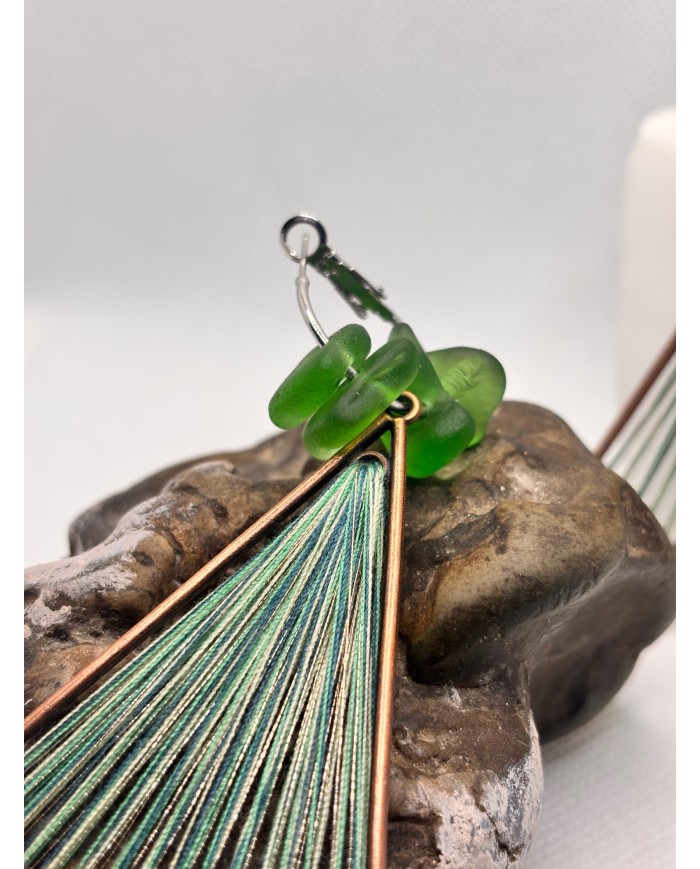 EDICIÓN LIMITADA pendientes de cristal marino artesanos