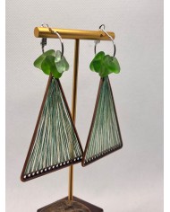 EDICIÓN LIMITADA pendientes de cristal marino artesanos