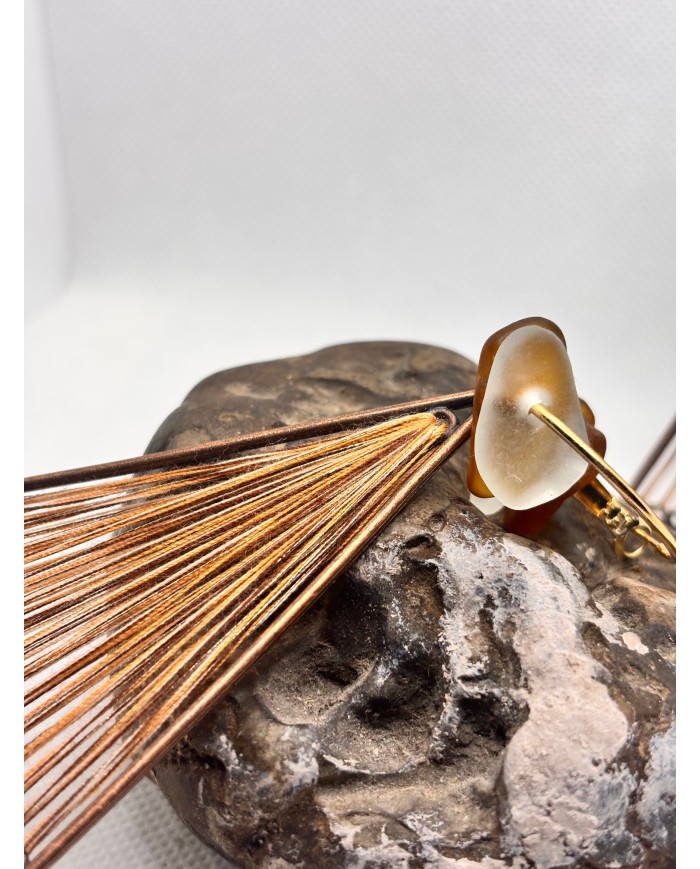 EDICIÓN LIMITADA pendientes artesanos de cristal marino