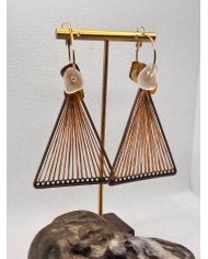 EDICIÓN LIMITADA pendientes artesanos de cristal marino