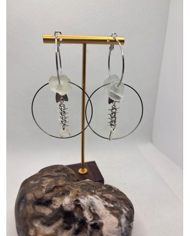 EDICIÓN LIMITADA pendientes artesanos de cristal marino