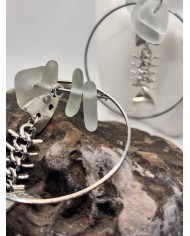 EDICIÓN LIMITADA pendientes artesanos de cristal marino