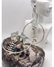 EDICIÓN LIMITADA pendientes artesanos de cristal marino