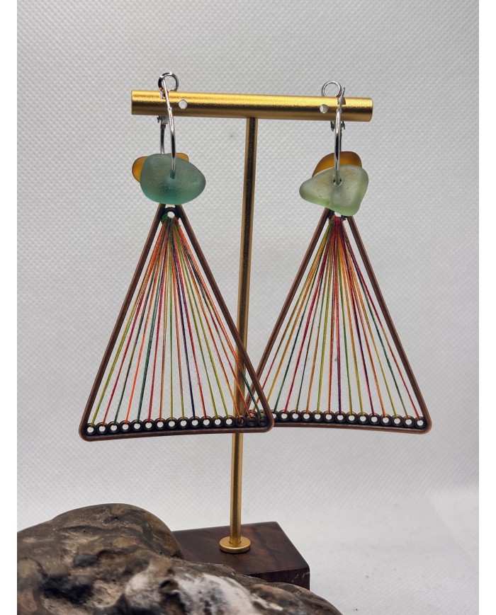 EDICIÓN LIMITADA pendientes de cristal marino o lágrimas de sirena