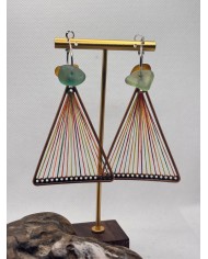 EDICIÓN LIMITADA pendientes de cristal marino o lágrimas de sirena