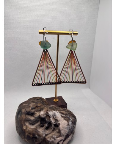 EDICIÓN LIMITADA pendientes de cristal marino o lágrimas de sirena