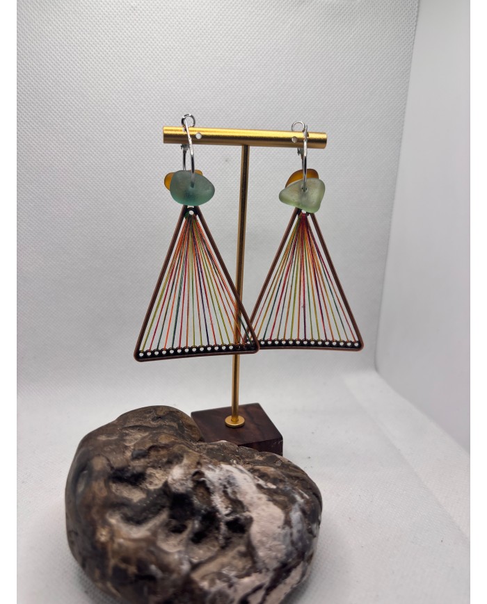 EDICIÓN LIMITADA pendientes de cristal marino o lágrimas de sirena