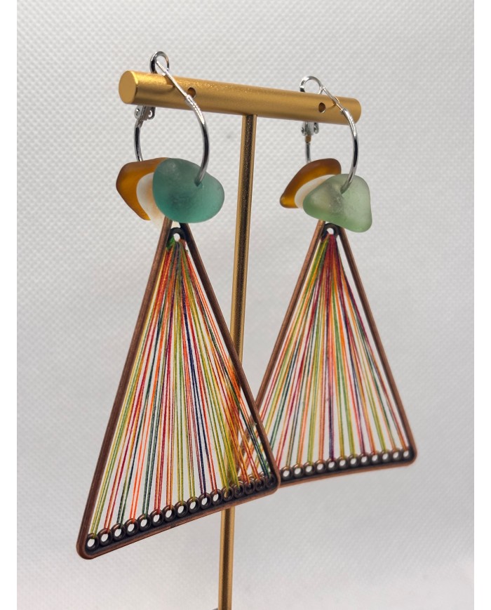 EDICIÓN LIMITADA pendientes de cristal marino o lágrimas de sirena