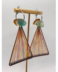 PENDIENTES DE CRISTAL MARINO o lágrimas de sirena