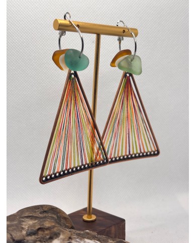 EDICIÓN LIMITADA pendientes de cristal marino o lágrimas de sirena