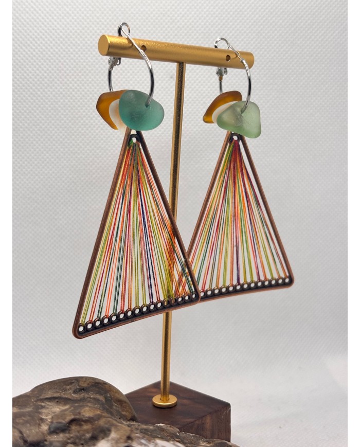 EDICIÓN LIMITADA pendientes de cristal marino o lágrimas de sirena