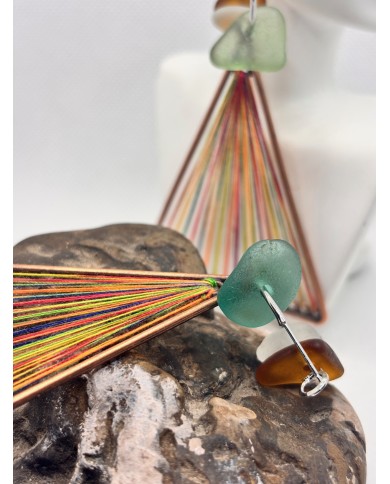 EDICIÓN LIMITADA pendientes de cristal marino o lágrimas de sirena