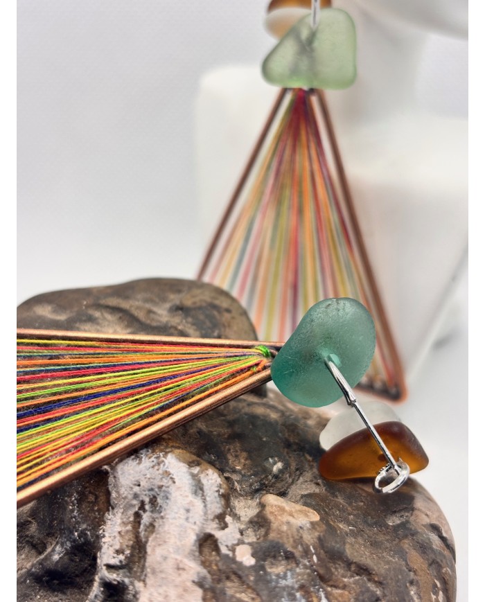 EDICIÓN LIMITADA pendientes de cristal marino o lágrimas de sirena