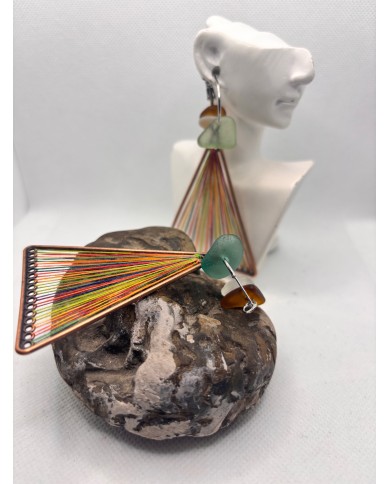 EDICIÓN LIMITADA pendientes de cristal marino o lágrimas de sirena