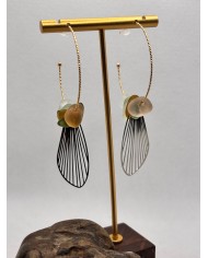 PENDIENTES DE CRISTAL MARINO o lágrimas de sirena