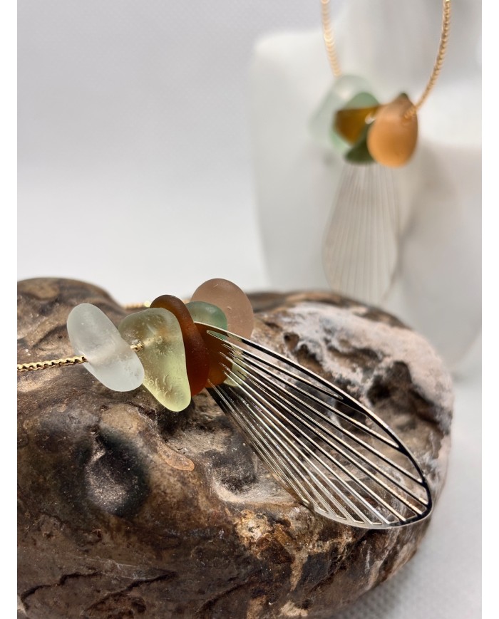 PENDIENTES DE CRISTAL MARINO o lágrimas de sirena