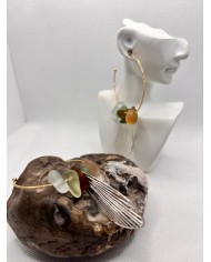 PENDIENTES DE CRISTAL MARINO o lágrimas de sirena