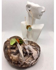 EDICIÓN PENDIENTES DE CRISTAL MARINO