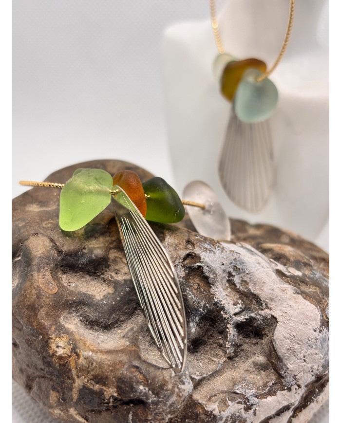 EDICIÓN PENDIENTES DE CRISTAL MARINO