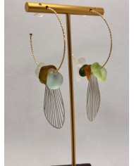 EDICIÓN PENDIENTES DE CRISTAL MARINO