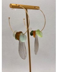 EDICIÓN PENDIENTES DE CRISTAL MARINO