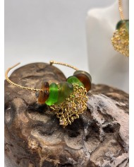 EDICIÓN LIMITADA pendientes artesanos de cristal marino