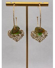 EDICIÓN LIMITADA pendientes artesanos de cristal marino