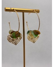 EDICIÓN LIMITADA pendientes artesanos de cristal marino