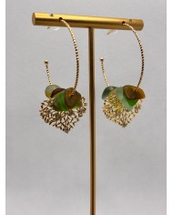 EDICIÓN LIMITADA pendientes artesanos de cristal marino