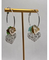 EDICIÓN LIMITADA pendientes artesanos de cristal marino