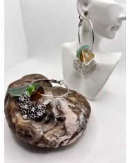 EDICIÓN ESPECIAL pendientes artesanos de cristal marino