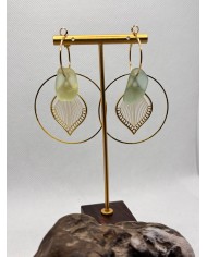 EDICIÓN LIMITADA pendientes artesanos de cristal marino