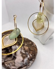 EDICIÓN LIMITADA pendientes artesanos de cristal marino