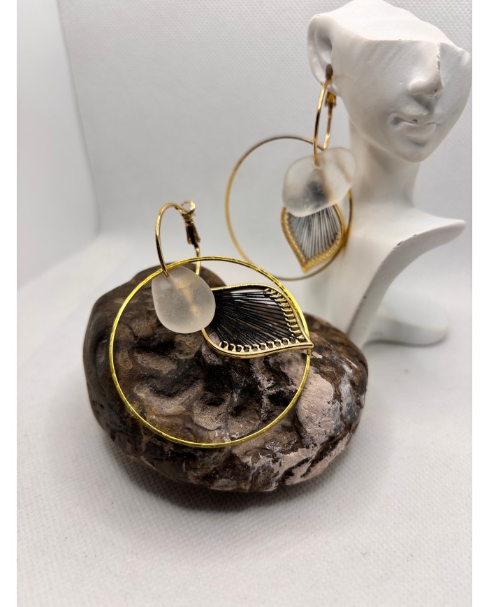 EDICIÓN LIMITADA pendientes de cristal marino