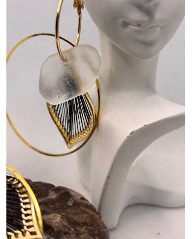 EDICIÓN LIMITADA pendientes de cristal marino