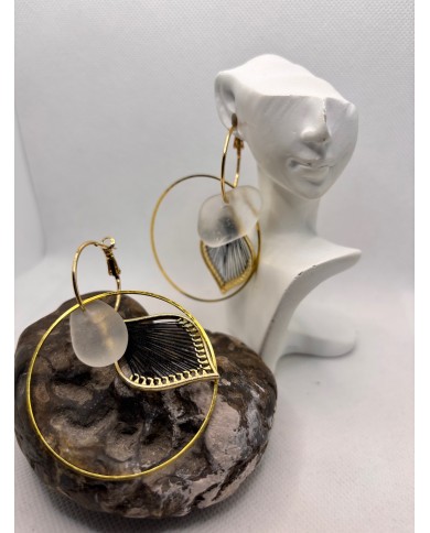 EDICIÓN LIMITADA pendientes de cristal marino