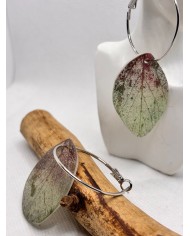 EDICIÓN LIMITADA pendientes artesanos de hoja natural