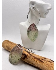 EDICIÓN LIMITADA pendientes artesanos de hoja natural