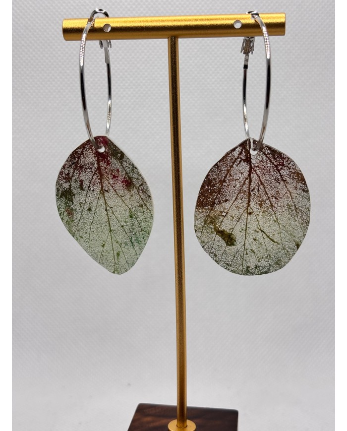 EDICIÓN LIMITADA pendientes artesanos de hoja natural
